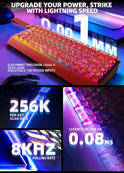 IROK Carotmas Mercury68 Mercury 68 Mercury68 Pro Mercury68 Max RT 0.001mm 8K kabelgebundene magnetische mechanische Gaming-Tastatur