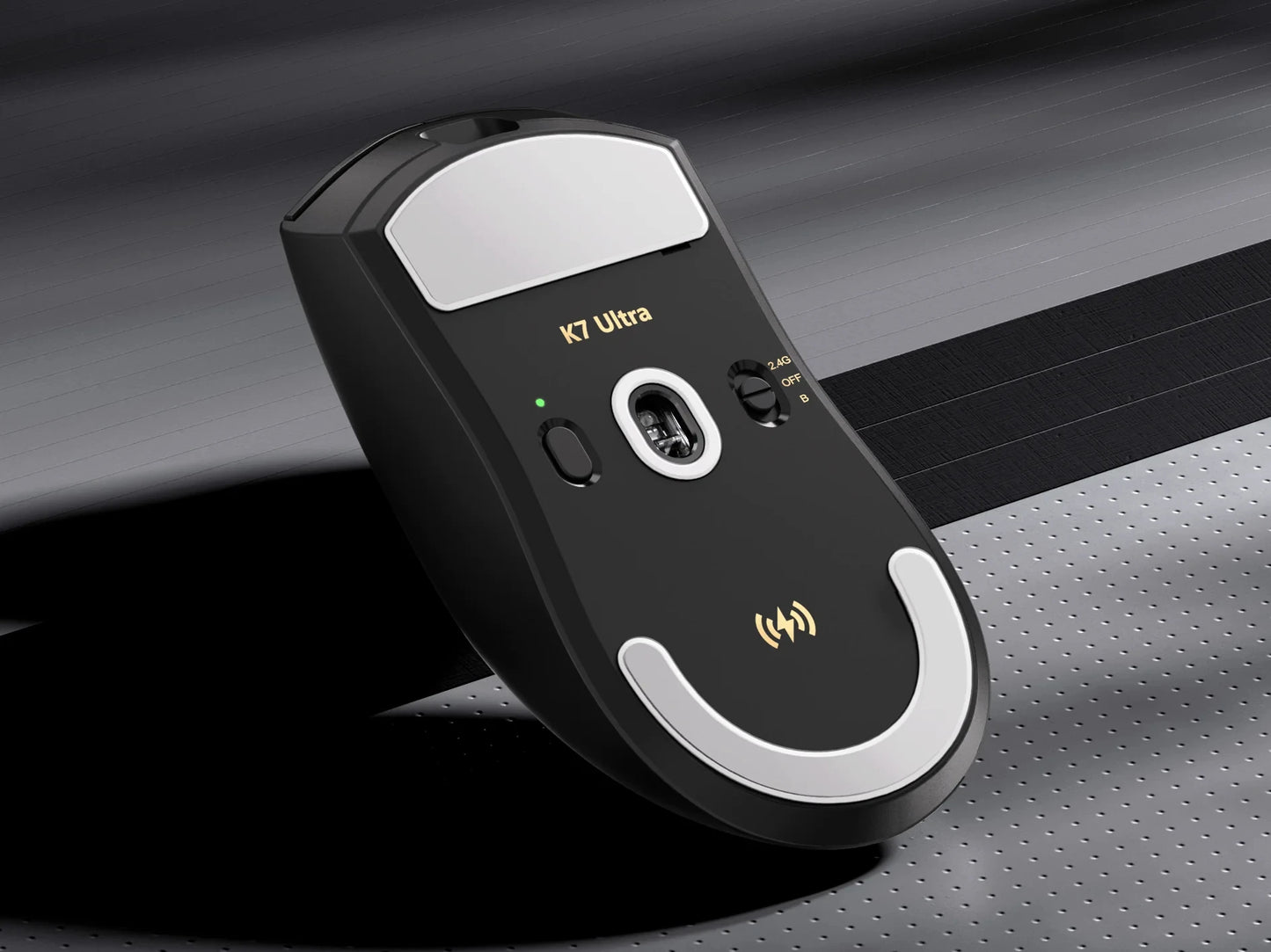 MCHOSE K7 Ultra Wireless Gaming Mouse with 8K Polling Rate, PAW3950 Sensor, Magnetic Charging Dock, 42,000 DPI Lightweight Esports Mouse