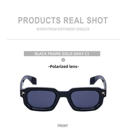Polarized Square Sunglasses Men 2026 Luxury Brand Designer New Fashion Rectangle Sun Glasses For Women Driving Shades Eyewear
