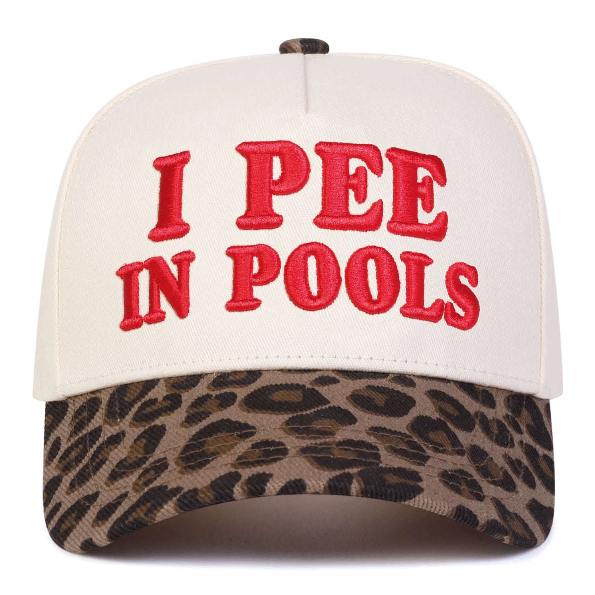 Unisex I PEE IN POOLS Letter Embroidery Baseball Caps Spring and Autumn Outdoor Adjustable Casual Hats Sunscreen Hat Sports Cap
