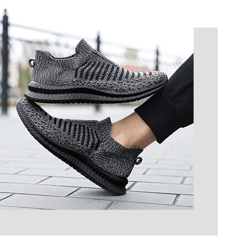 Men Shoes Breathable Men's Sneakers Comfortable Running Shoes Tenis Outdoor Slip On Walking Sneakers Sock Jogging Shoes