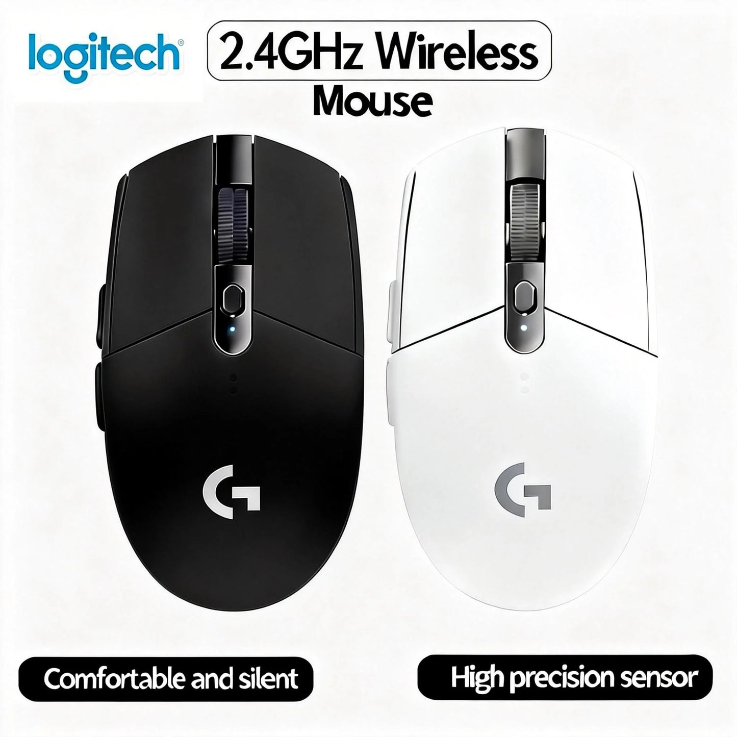 Logitech G305 Wireless Gaming Mouse with HERO Sensor, 12000 DPI, Lightweight Wireless Mouse, 9-Month Battery Life for PC & Laptop Gaming