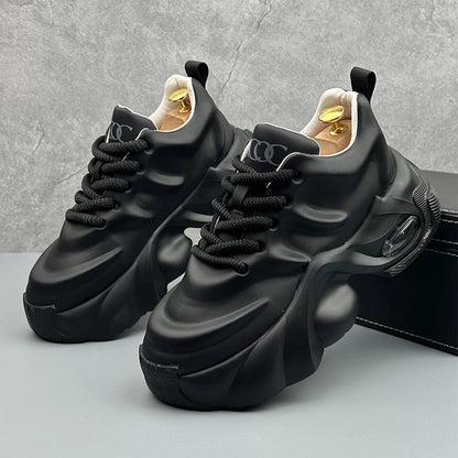 Zapatillas deportivas para hombre de talla grande, estilo «New Dad», con suela de plataforma gruesa, modernas, versátiles, informales, deportivas, de moda, cómodas y para el día a día.