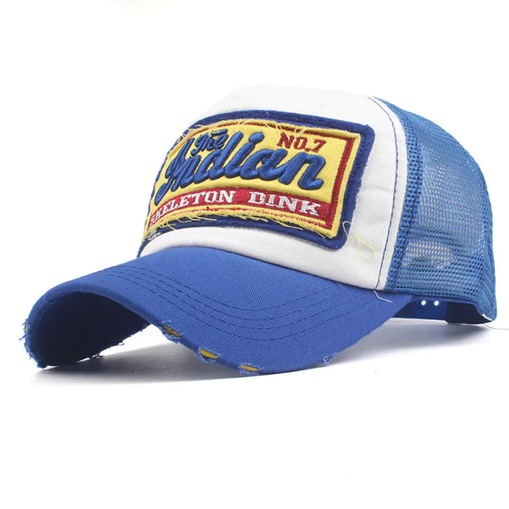 Streetwear-Dad-Baseballcap mit Buchstabenstickerei und Mesh, modische Snapback-Cap, Hip-Hop, Outdoor, Y2K, Trucker-Hut, Gorras F2719 für Damen und Herren