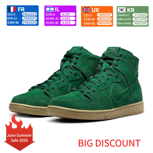 Nike  Dunk SB Dunk High  Retro-inspired fashion-forward slip-resistant durable mid-top casual sneakers DQ4489-300