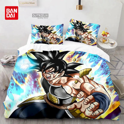 Japanese Anime Dragon Ball Duvet Cover Goku Bedding Sets For Boys Kids Teens Quilt Cover Pillowcases Children Christmas Gift