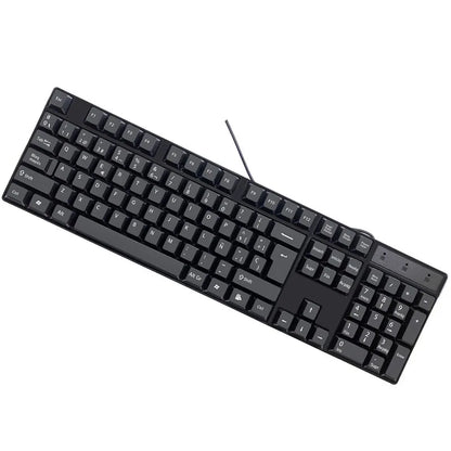 Multilingual USB Wired 104 Keys Gaming Keyboard – Spanish French Russian Arabic English Keyboard for PC & Desktop Computer