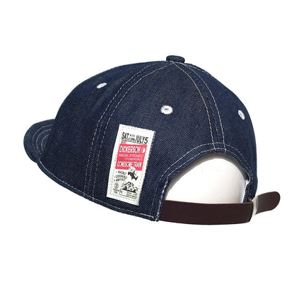 Four Seasons Fashion baseballkasket i denim med kort skygge til mænd og kvinder – Dad Hat – justerbar i Trucker-stil – kasketter med lav profil