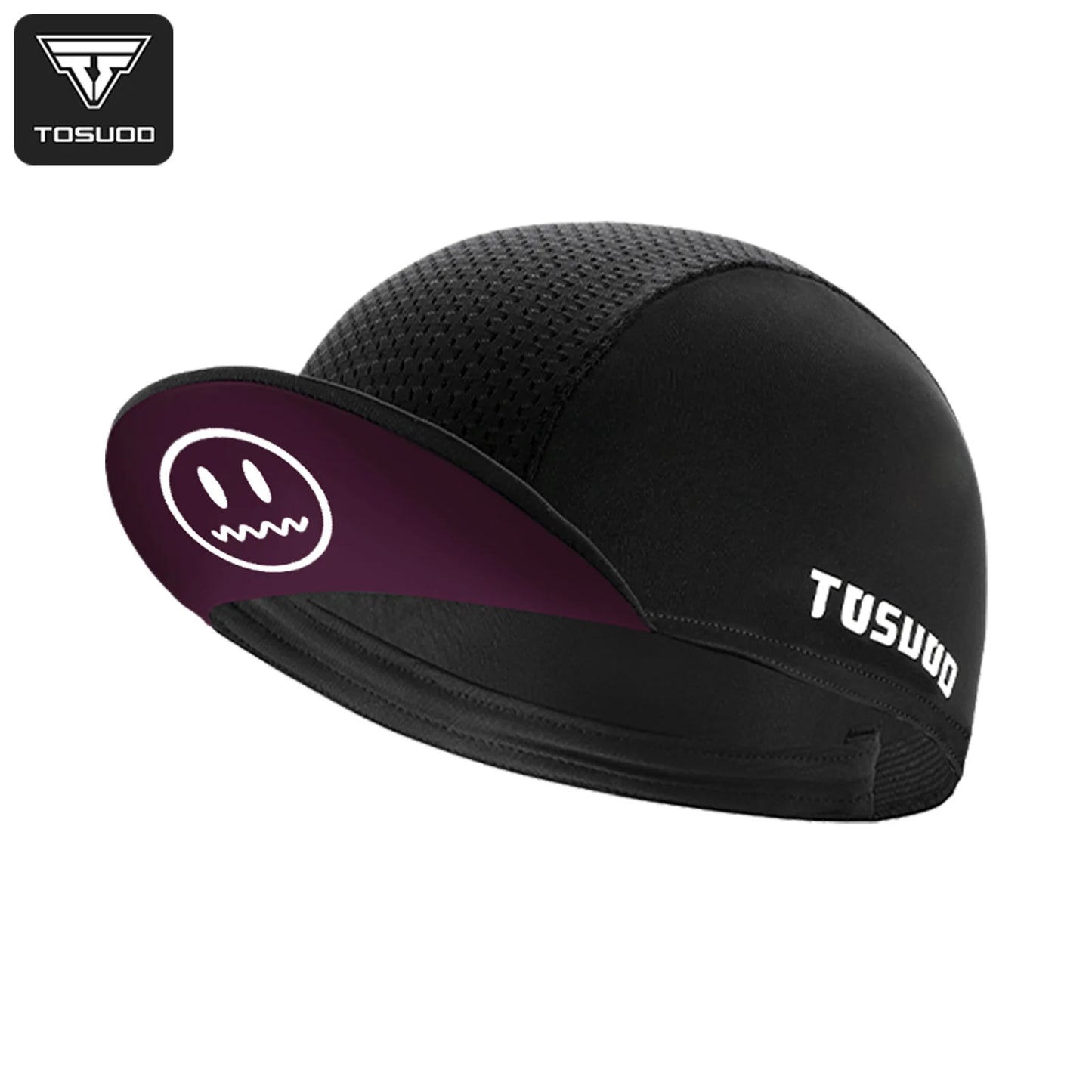 TOSUOD Cycling Cap Breathable Sun Product Quick-dry High Elastic Personality Hat Personality Unisex Outdoor Sport Accessories