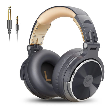 OneOdio Pro-10 Studio Monitoring Headphones Wired HiFi Over-Ear Headphones with 50mm Drivers, Deep Bass, Professional Audio & Built-in Microphone