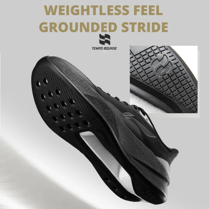 Chaussures de course Li-Ning CHAOYING pour homme, amortissantes, légères et souples, technologie TEMPO BOUNSE, confortables, modèle ARBW007