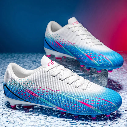 Hohe wasserdichte Fußballschuhe für Herren, rutschfest, robust, mit Stollendesign, atmungsaktivem Futter, für Outdoor-Rasenplätze, Profi-Fußball