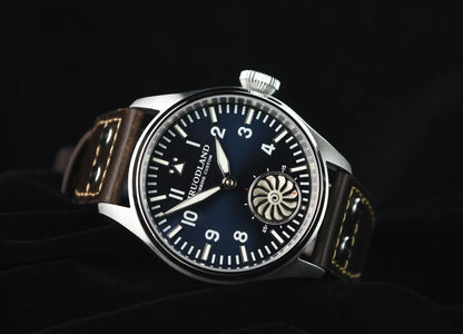 Hruodland 2025 New Pilot ST3620 Men's Manual Mechanical Watch 43MM Sapphire Waterproof 10Bar BGW-9 Retro Watch for Men