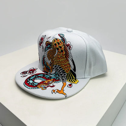 China Chic Pattern Embroidery Baseball Hats Breathable New Unisex Ethnic Style Peaked Caps Versatile Sunshade Hip Hop Fashion