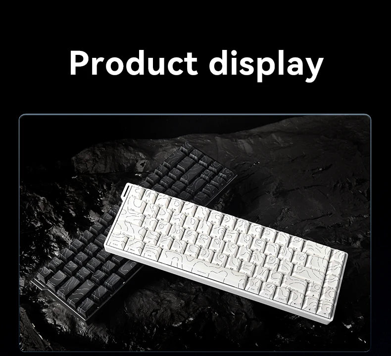 AJAZZ AK680 V2 E-sports magnetic switch keyboard 8K Polling Rate 128K Uitra-high Scan Rate  Aluminum Alloy Positioning Plate