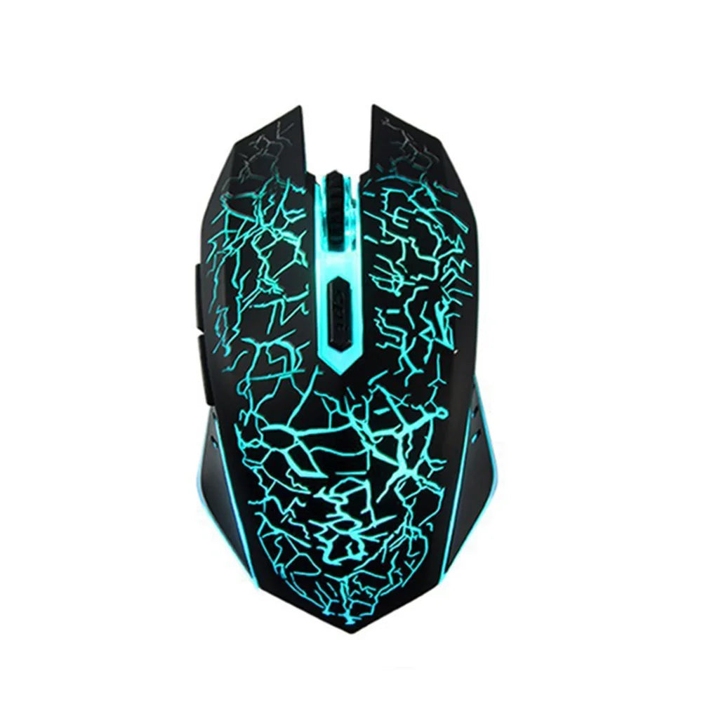 Wireless Gaming Mouse 2.4G Rechargeable Bluetooth Mouse with RGB Backlight, 6-Button Wireless Gaming Mouse for PC, Laptop & E-Sports