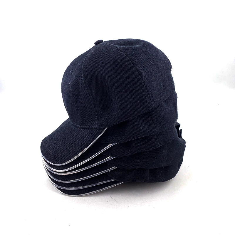 Cappello per adulti con LED e fibra ottica, cappellino alla moda, cappello di tendenza per discoteca, concerti, balli in maschera, eventi all’aperto e divertimento, cappello rap estivo