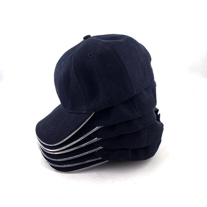 Cappello per adulti con LED e fibra ottica, cappellino alla moda, cappello di tendenza per discoteca, concerti, balli in maschera, eventi all’aperto e divertimento, cappello rap estivo