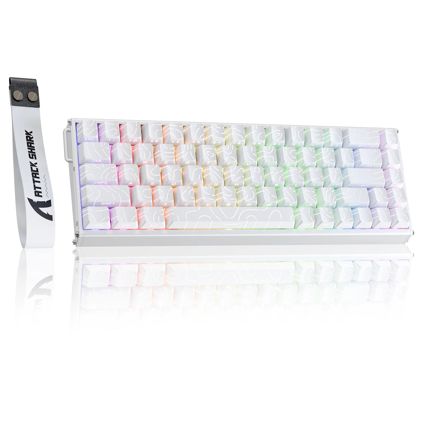 ATTACK SHARK X68MAX HE Rapid Trigger Magnetic Keyboard 60% Aluminum Wired Gaming Keyboard with Magnetic Switches, 8KHz Polling Rate & 0.005mm RT Accuracy