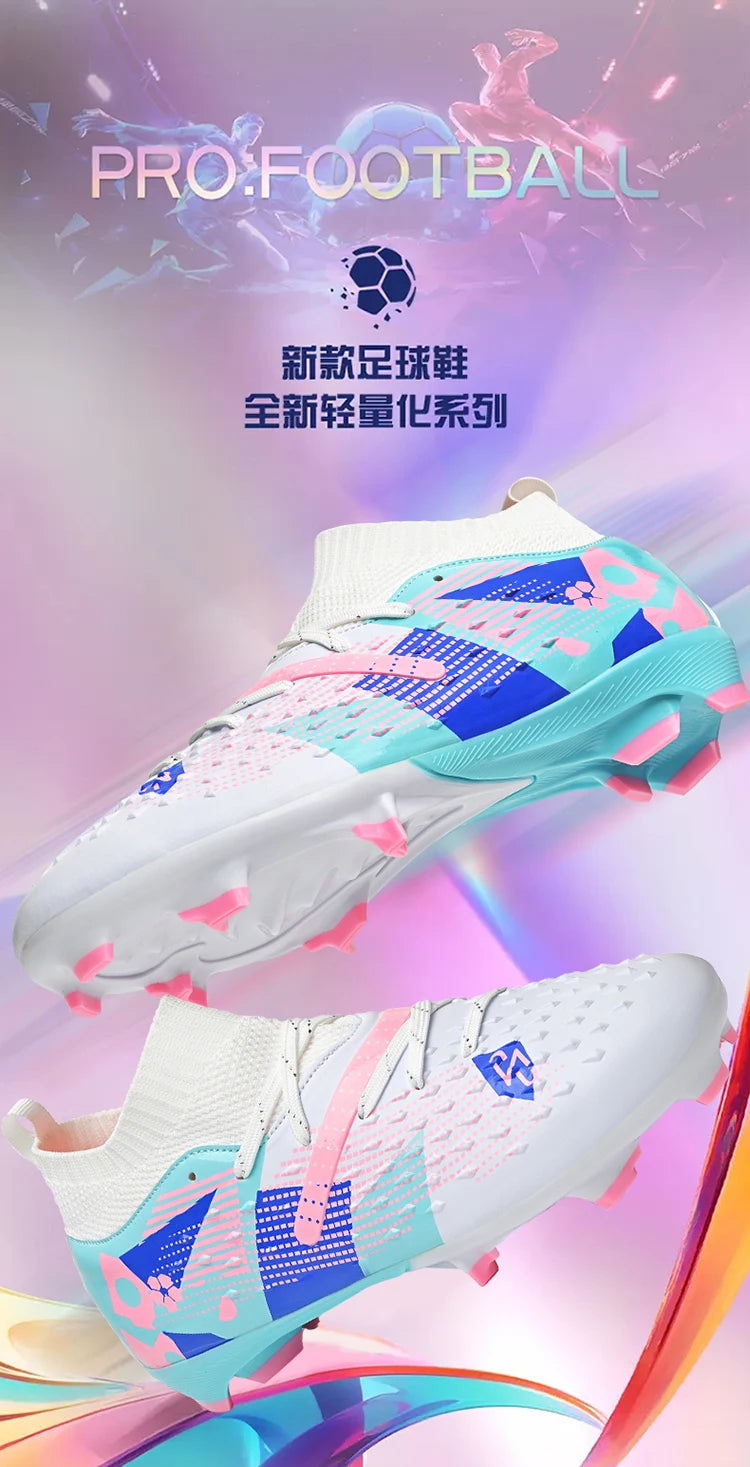 Football Boots Men Professional Soccer Shoes Sneaker Field Long Spikes Outdoor Competition Non Slip Comfortable Training Shoes