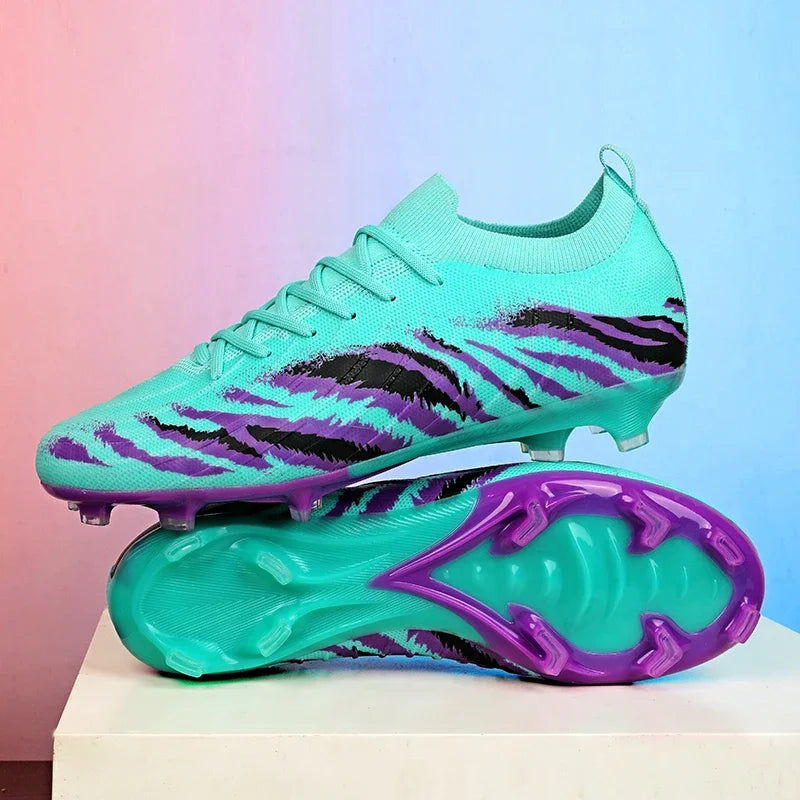 Chaussures de football pour homme, chaussures de sport, chaussures de match unisexes, crampons ultralégers, confortables, antidérapantes, pour l'extérieur, pour adultes, pour gazon, de haute qualité