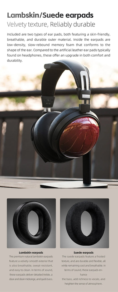 FiiO FT13 Audiophile Closed-Back HiFi Wired Headphones – Hi-Res Audio Premium Studio-Grade Over-Ear Headset