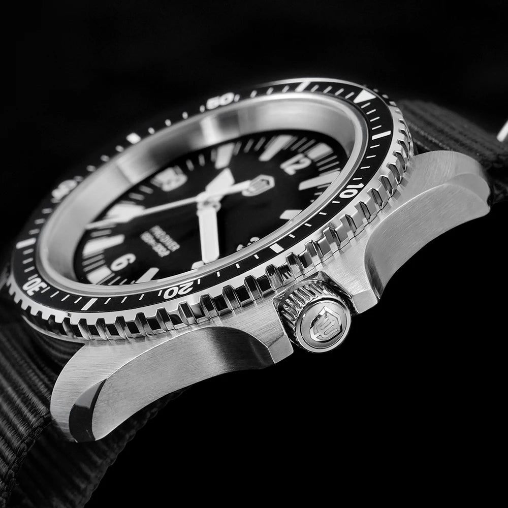Watchdives WD1980 V3 Quartz Watch VH31 Sweep Movement Sapphire Vintage Watch 100m Waterproof Stainless Steel Luminous Mens Watch