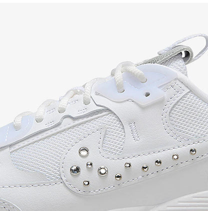Oryginalne jesienne damskie buty codzienne Nike z niską cholewką, wytrzymałe, model FQ8888-100