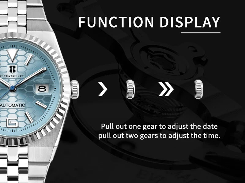 Custom Pilot Watch NH35 Automatic Mechanical Men Watch Sapphire Crystal Luminous 100M Water Resistant Cushion Case Dive Watch