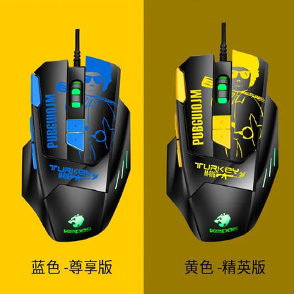 USB Wired Gaming Mouse 6800 DPI Professional Ergonomic Gaming Mouse with 8 Programmable Buttons, RGB Optical USB Computer Mouse for PC & Laptop