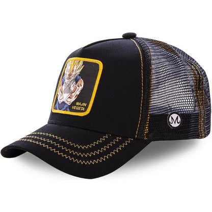 Dragon Ball Son Goku Cap Summer Travel Peaked Cap Men's Embroidery Hip-Hop Mesh Cap Style Sun Visor Baseball Cap Outdoor Sport