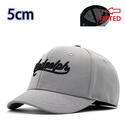 Casquettes de baseball à fond fermé, grande taille, en maille respirante, style « trucker », pour hommes à la tête large, casquette de sport haute, extra-large, 60 cm, 65 cm