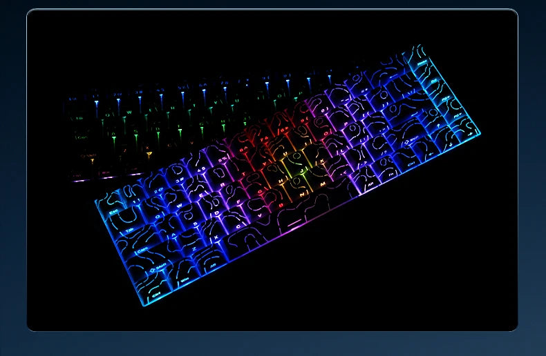 AJAZZ AK680 V2 E-sports magnetic switch keyboard 8K Polling Rate 128K Uitra-high Scan Rate  Aluminum Alloy Positioning Plate
