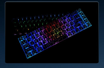 AJAZZ AK680 V2 E-sports magnetic switch keyboard 8K Polling Rate 128K Uitra-high Scan Rate  Aluminum Alloy Positioning Plate