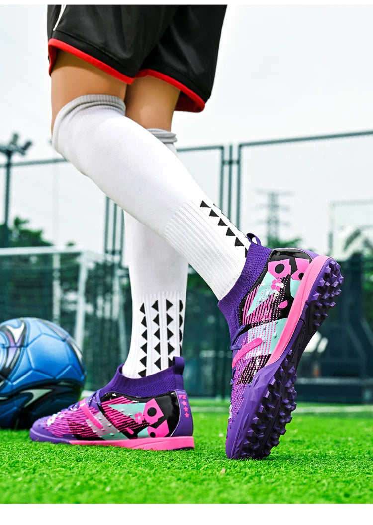 Football Boots Men Professional Soccer Shoes Sneaker Field Long Spikes Outdoor Competition Non Slip Comfortable Training Shoes