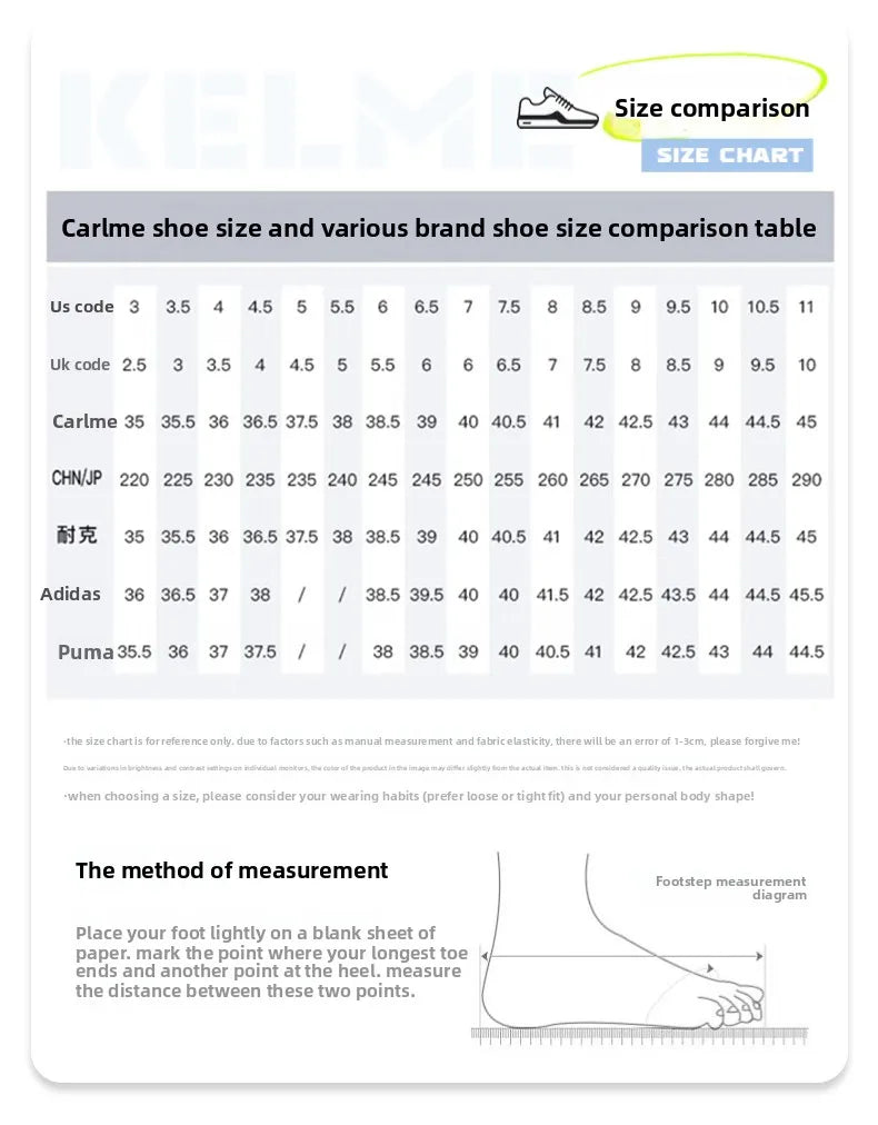 Scarpe da calcio da uomo Kelme Mg per campo in erba sintetica, tacchetti corti, scarpe da calcio professionali da partita, scarpe da allenamento antiscivolo per erba sintetica