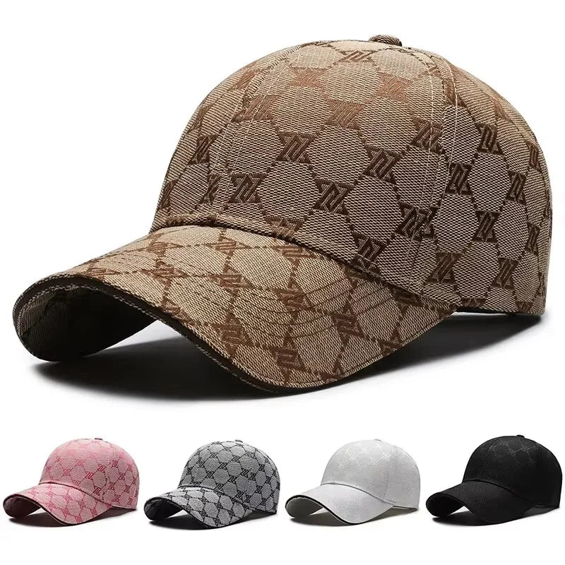 Four Seasons New Sunscreen Baseballkasket med tre syede linjer til mænd og kvinder, casual kasket, netrød, distressed, 1841 Hat