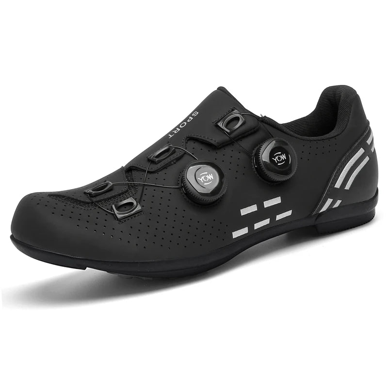 Lock-Free Cycling Shoes Flat Pedal Shoes Men Bike Cleat Sneaker MTB Bicycle Biking Women Breathable Indoor Boots