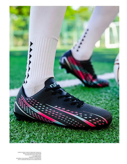 Hohe wasserdichte Fußballschuhe für Herren, rutschfest, robust, mit Stollendesign, atmungsaktivem Futter, für Outdoor-Rasenplätze, Profi-Fußball