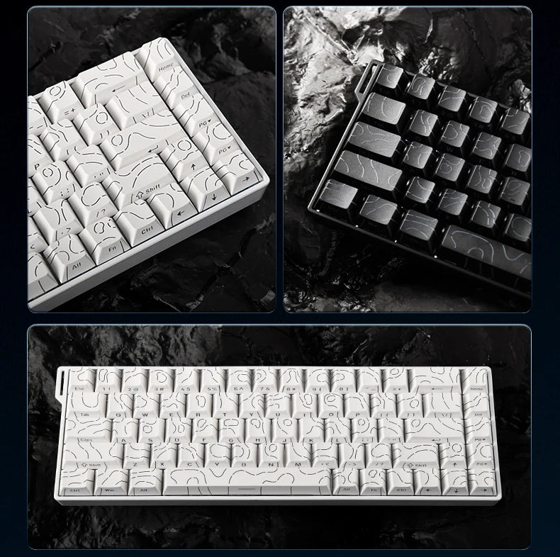 AJAZZ AK680 V2 E-sports magnetic switch keyboard 8K Polling Rate 128K Uitra-high Scan Rate  Aluminum Alloy Positioning Plate
