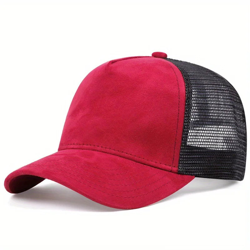 Unisex Mesh Baseball Cap for Men Outdoor Ports Adjustable Trucker Caps Fashion Curved Dad Cap Men Women Casual Breathable Sunhat