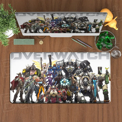 Produit gaming premium Fraquane, Large XXL DIY Cool Overwatch Mouse Pad Keyboard Table Gaming Accessories Non-Slip Rubber Edge locking spped Laptop Rug desk Mat, équipement gamer