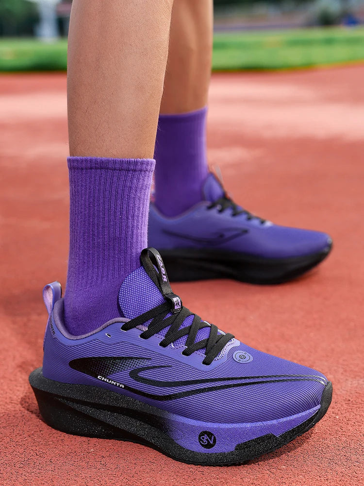 Zapatillas de running con placa de carbono para maratón, deportivas, transpirables, ligeras, cómodas y antideslizantes para hombre y mujer
