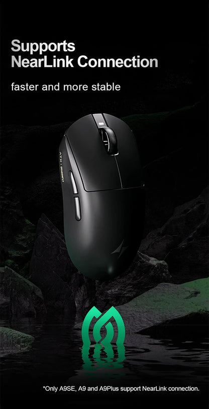 ATK Dragonfly A9 Wireless Gaming Mouse NearLink Tri-Mode Dual 8K Ultra-Lightweight Ergonomic Esports Mouse