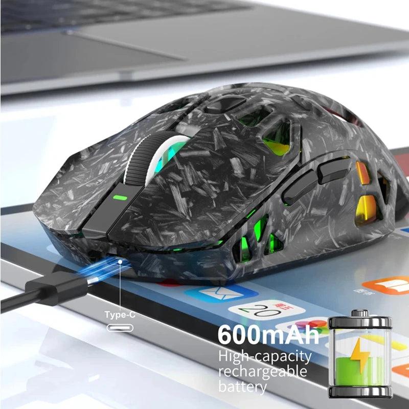 Lenovo X9Pro Tri-Mode Wireless Mouse with Bluetooth, 2.4G & Wired Connectivity, Magnetic Charging Dock, Rechargeable Gaming & Office Mouse