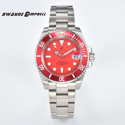 DWAYNE CAMPBELL Top Luxury NH35 Men's Automatic Mechanical Watch Waterproof Luminous Sapphire Glass Classic Business Wristwatch