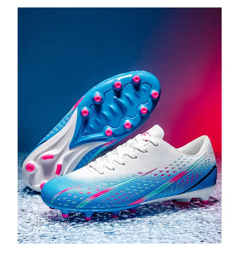 Hohe wasserdichte Fußballschuhe für Herren, rutschfest, robust, mit Stollendesign, atmungsaktivem Futter, für Outdoor-Rasenplätze, Profi-Fußball