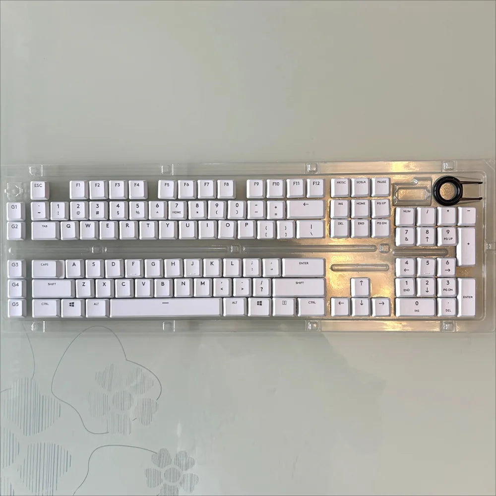 Wireless Gaming Mechanical Keyboard Keycaps Compatible with Logitech G913TKL G915 G813 G815 RGB Transparent Keyboard