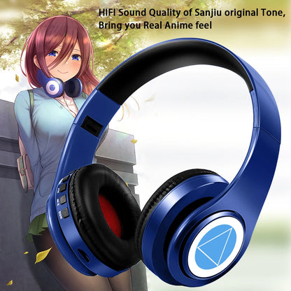 Fate Grand Order Jeanne d'Arc Anime Bluetooth Headphones Wireless Gaming Headset with Microphone, Stereo Sound, Silent Disco Earphones