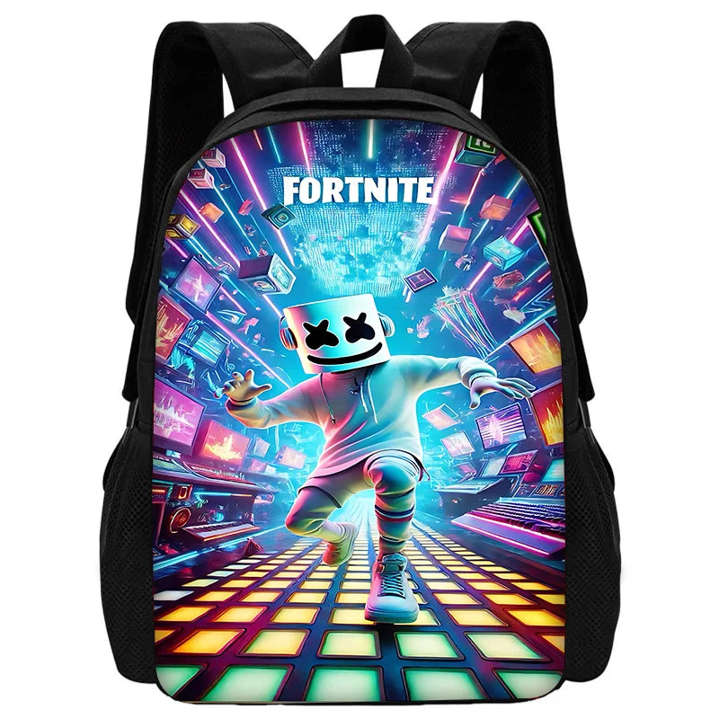 Mochila Escolar Infantil com Lancheira e Estojo, Design de Jogo Popular F-FortniteS, Mochila Escolar para Rapazes e Raparigas, Presente Ideal